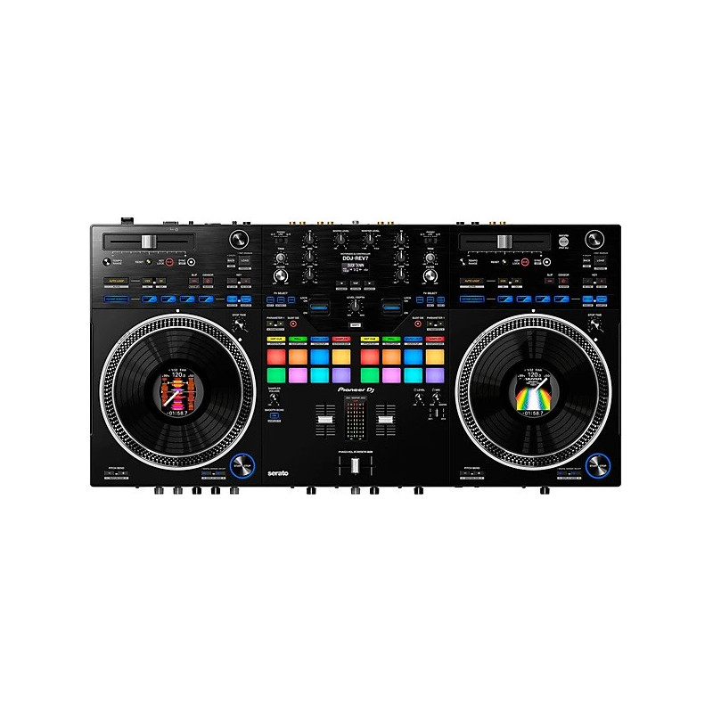 Pioneer DDJ-REV7 Scratch-style 2-channel professional DJ controller for multiple DJ applications (Black)