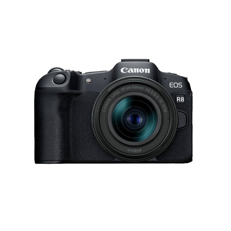 Canon EOS R8 4K Video Mirrorless Camera with RF 24-50mm f/4.5-6.3 IS STM Lens