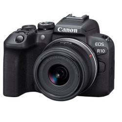 Canon EOS R10 Mirrorless Camera with RF-S 18-45 f/4.5-6.3 IS STM Lens