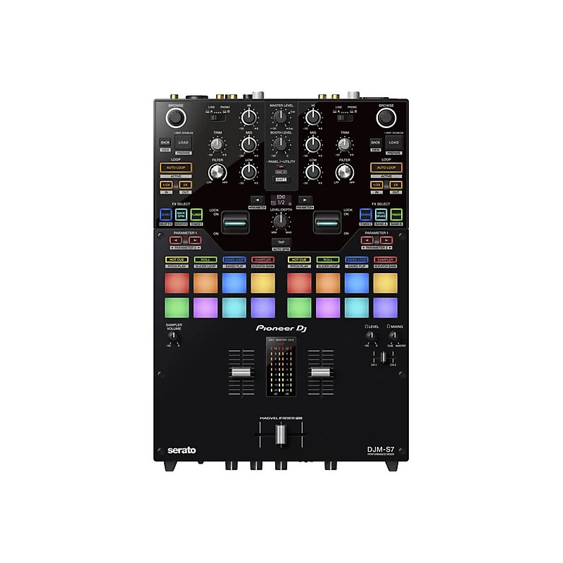 Pioneer DJM-S7 Scratch-style 2-channel performance DJ mixer (Black)