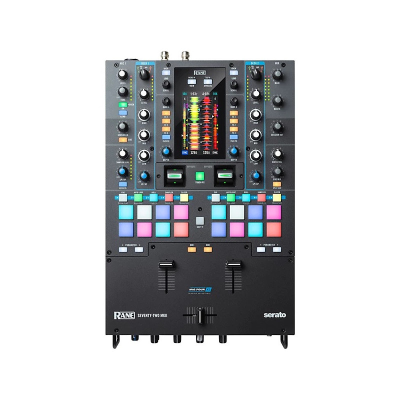 RANE SEVENTY-TWO MKII Battle-Ready 2-Channel DJ Mixer With Multi-Touch Screen and Serato DJ